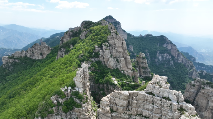 河北涞源白石山风光航拍