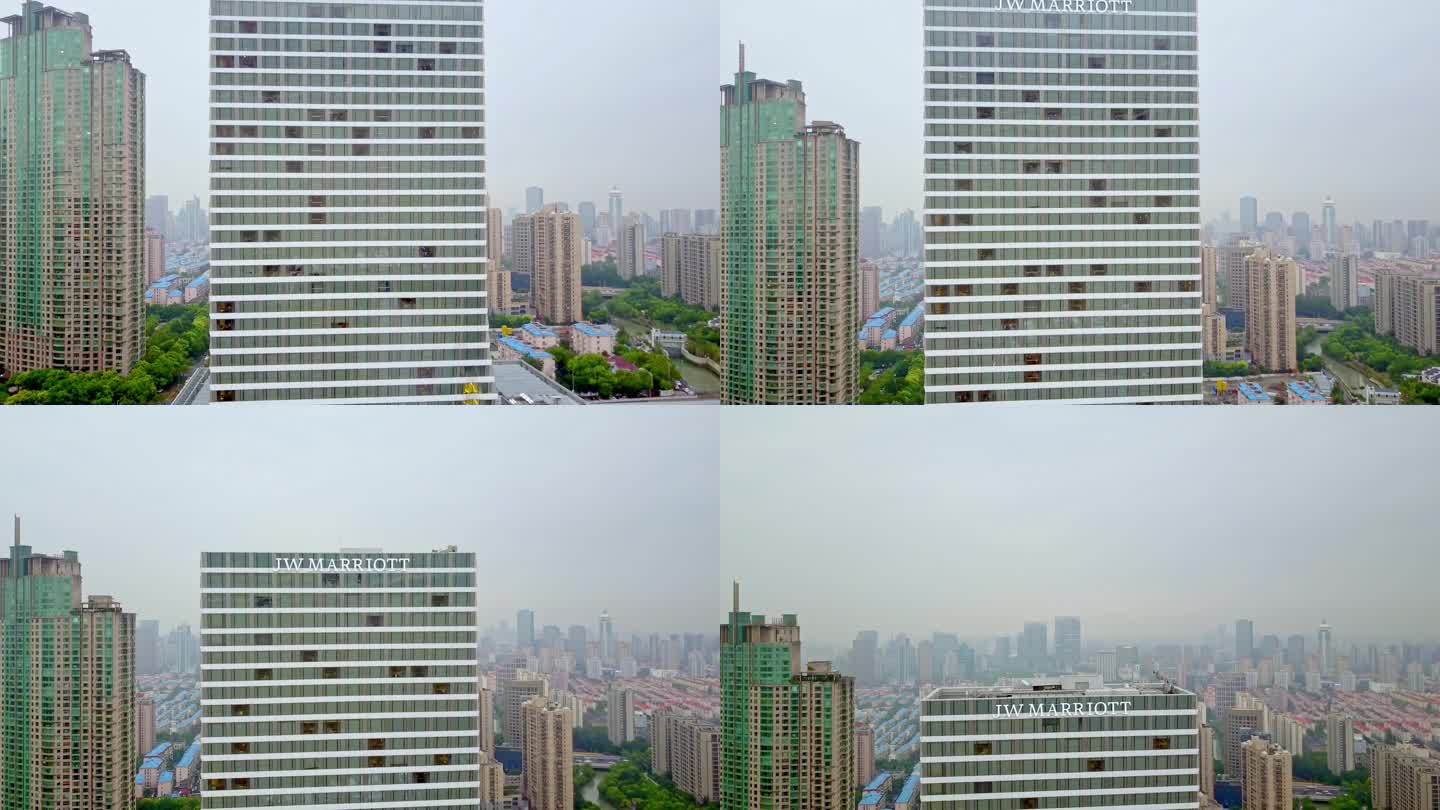 环绕 高楼 建筑 上海 商圈