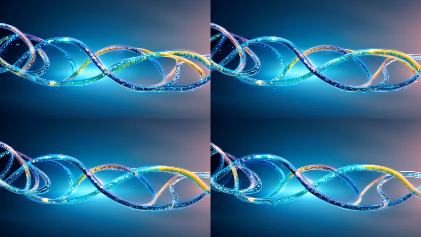 现代科学DNA分子科技动态运动链