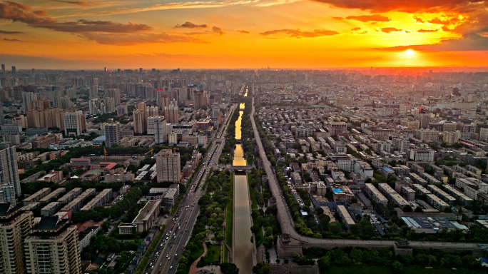 西安城墙绝美夕阳