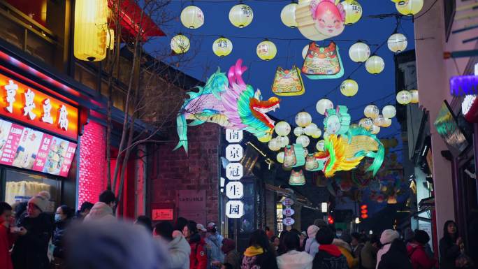 龙年春节年味灯会