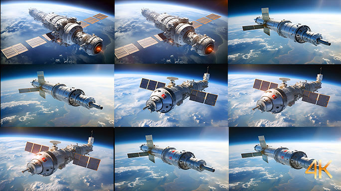 太空卫星与空间站 人类宇宙探索 探月科技