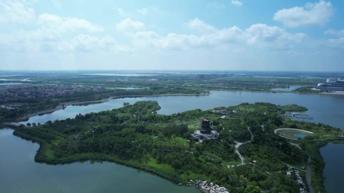 东营 城市 航拍 空镜 超多角度