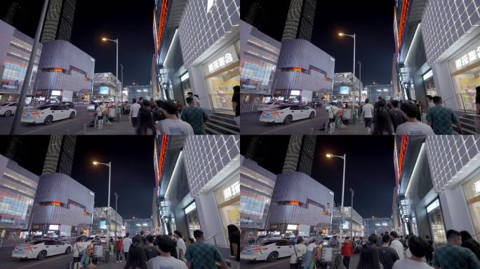 长沙五一广场人流地拍镜头4k