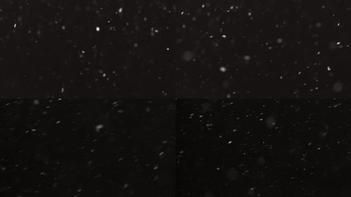 下雪 升格拍摄 黑夜大雪