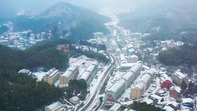 台州市黄岩区富山乡雪景