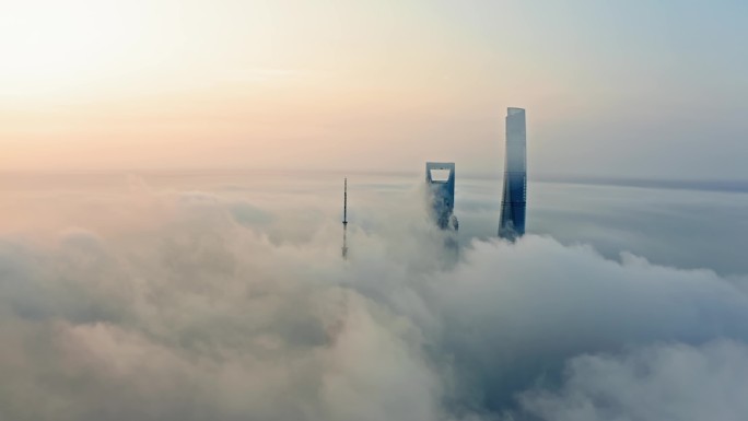 上海 云端日出 魔都陆家嘴 金融 高楼