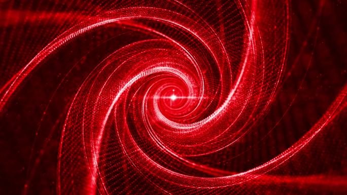 红色光线漩涡隧道