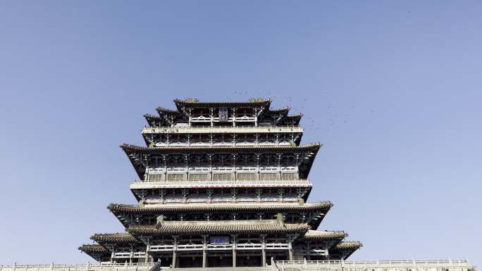 鹳鹊楼 永济旅游 运城景点 古建筑 古楼