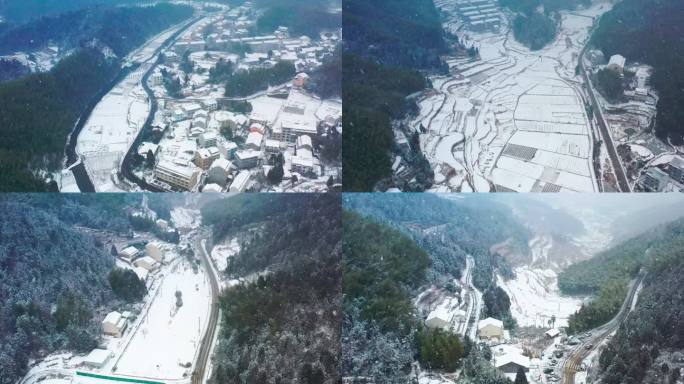 台州市黄岩区富山乡雪景
