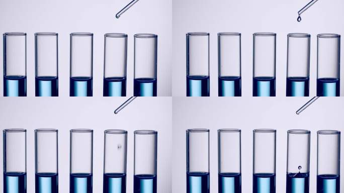 【正版素材】医疗生物实验滴入液体