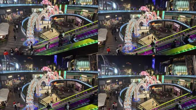 中国广东省广州市天河区天环广场迎春装饰