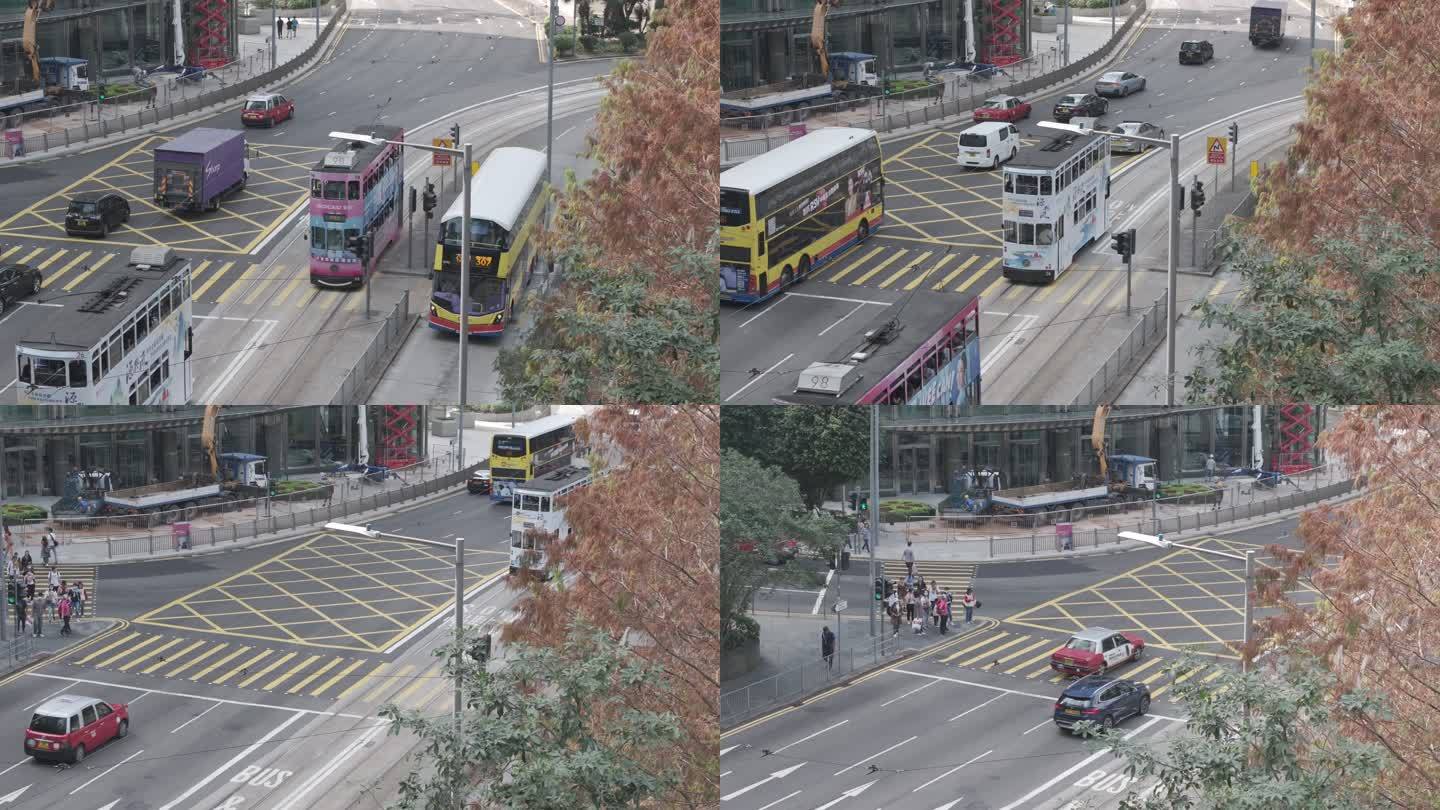 香港中环街道叮叮车