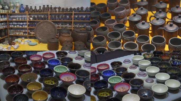茶博会上展示的各种饮茶泡茶茶具和器具