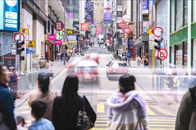 香港中环街景延时成片01-8K