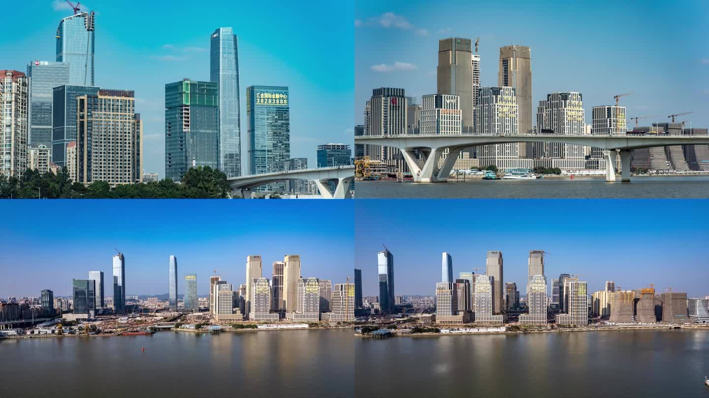 广州国际金融城延时航拍
