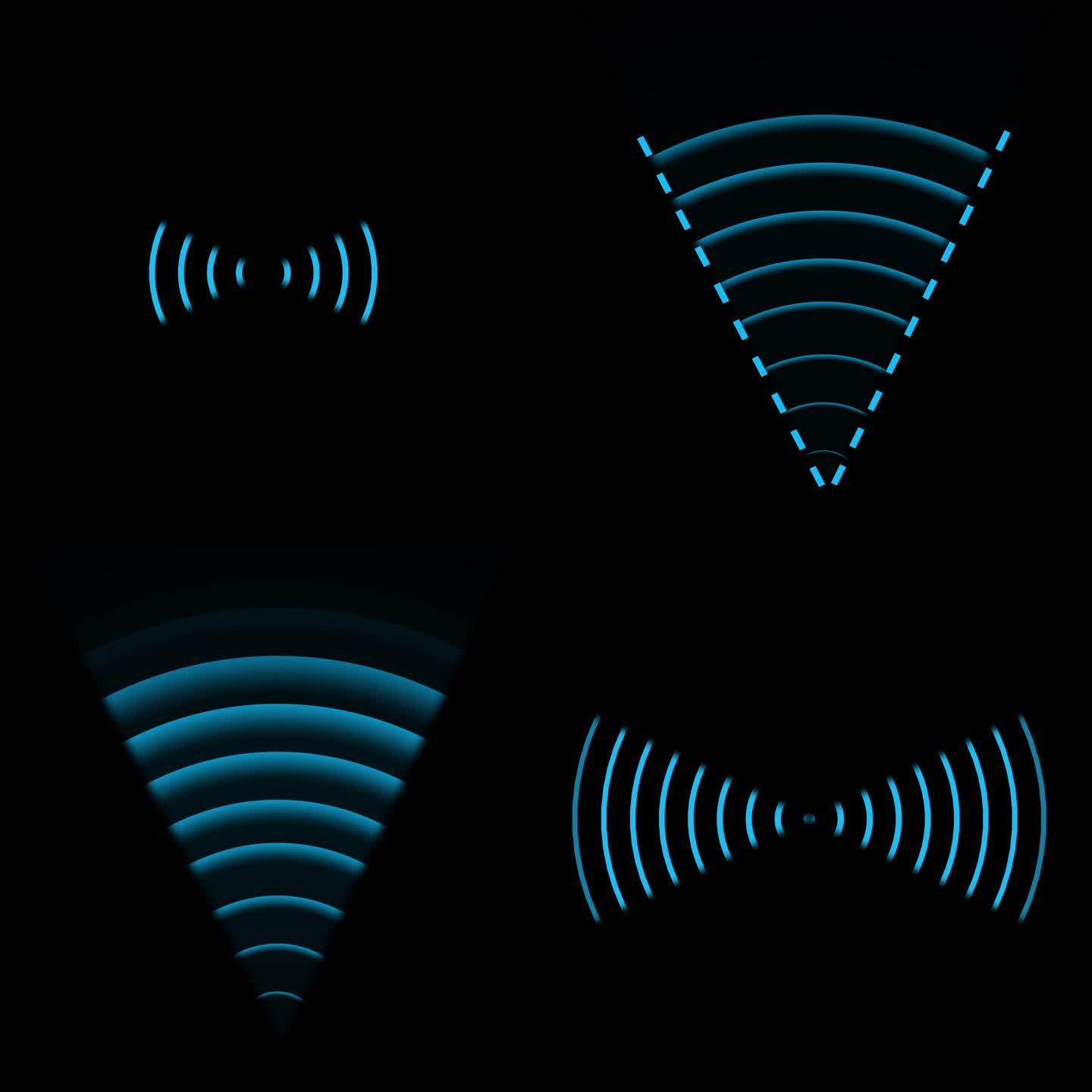 12组常用4K信号扩散科技 wifi电波