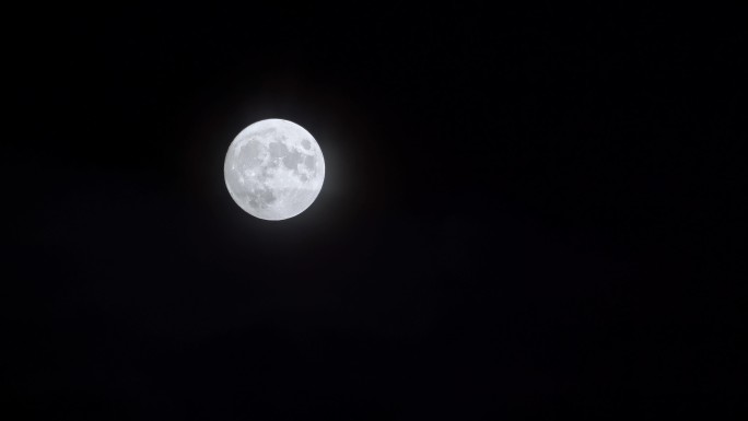 月亮 夜晚 全月 魔都 空镜头
