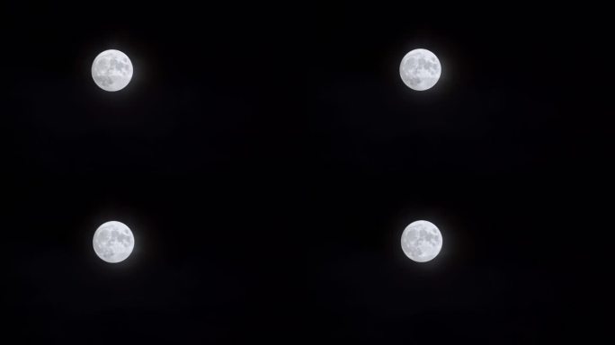 月亮 夜晚 全月 魔都 空镜头
