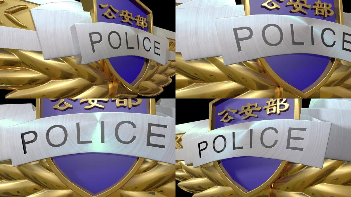 警察礼服胸徽模型C4D工程