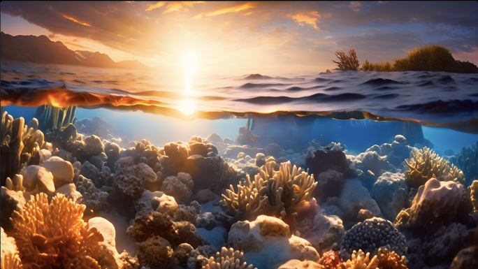 海底世界 海中珊瑚