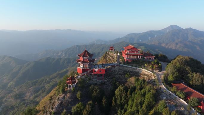 福州永泰仙妈殿航拍全景