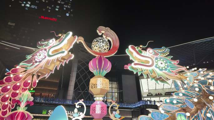 中国广东省广州市天河区天环广场迎春装饰
