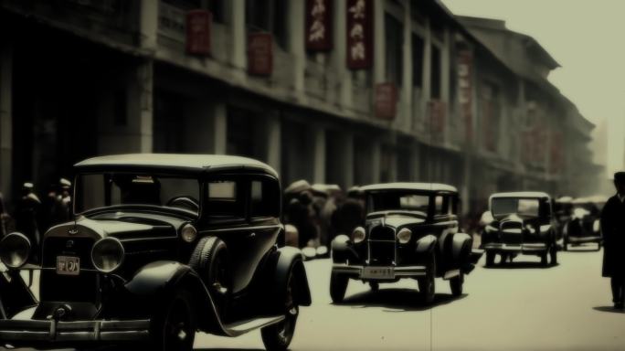 20年代老上海怀旧胶片宽萤幕影片