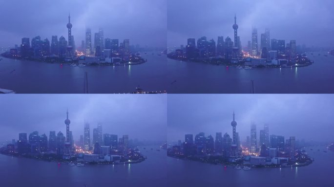 上海 平流雾 早晨 陆家嘴 清晨 CBD