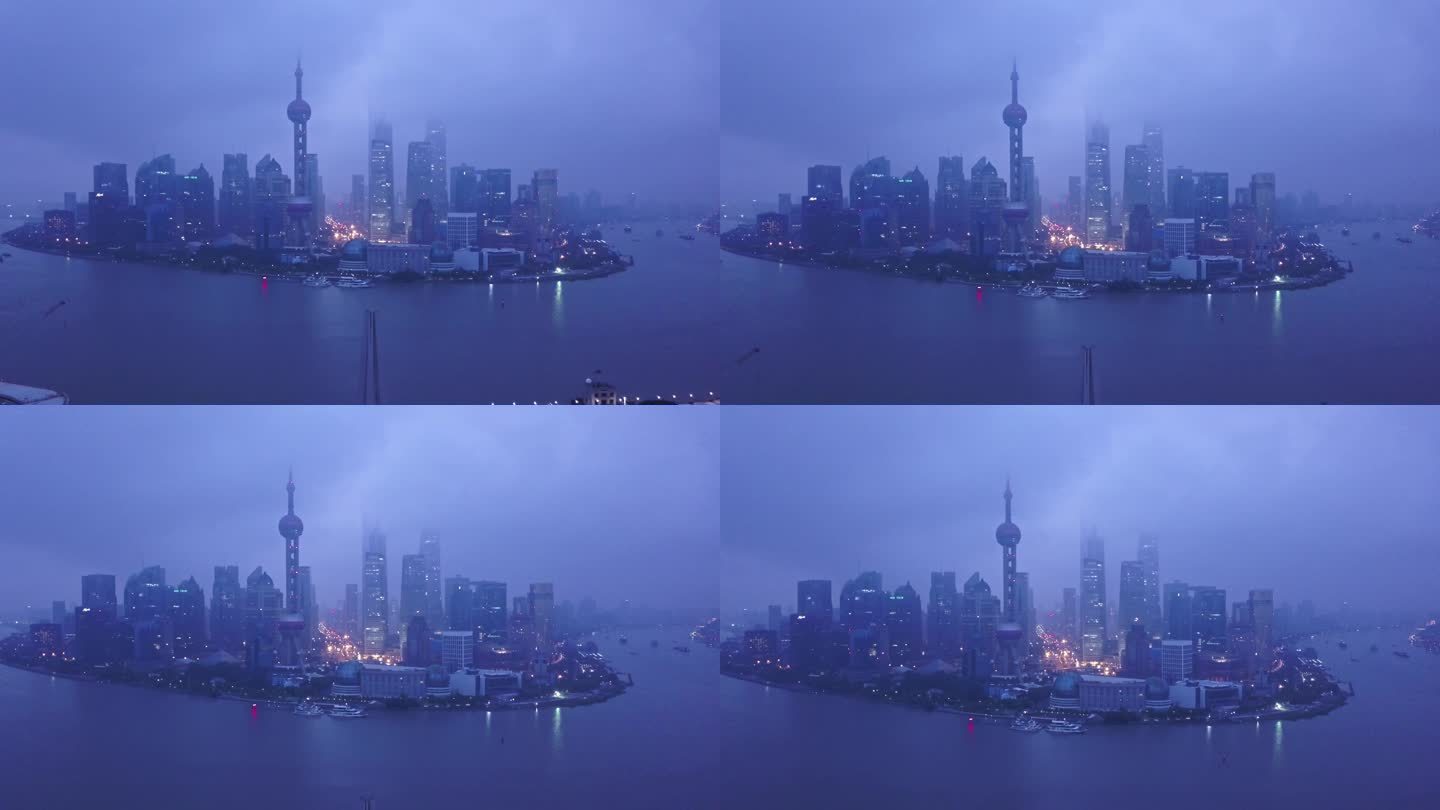 上海 平流雾 早晨 陆家嘴 清晨 CBD
