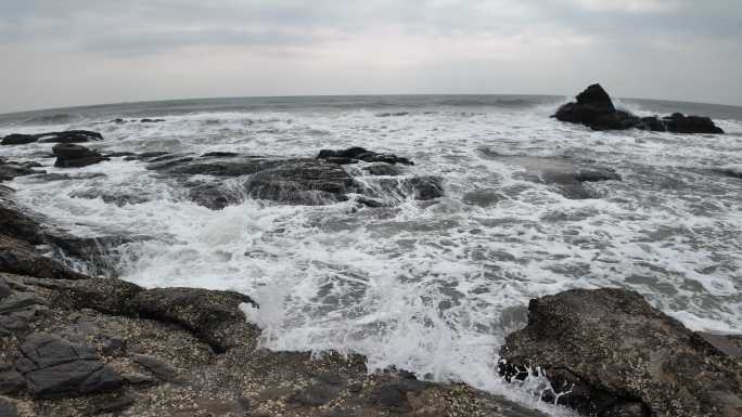 礁石海浪  潮起潮落