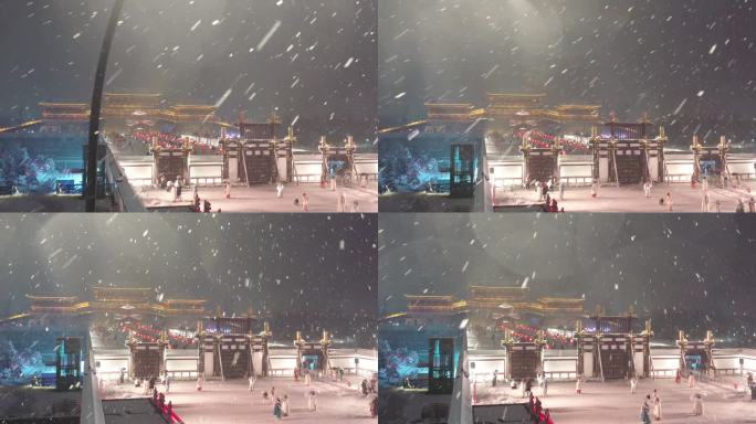 洛阳市九洲池雪景