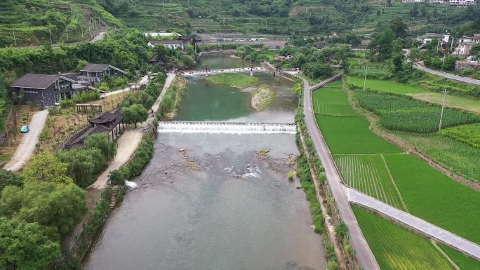 贵州河流航拍