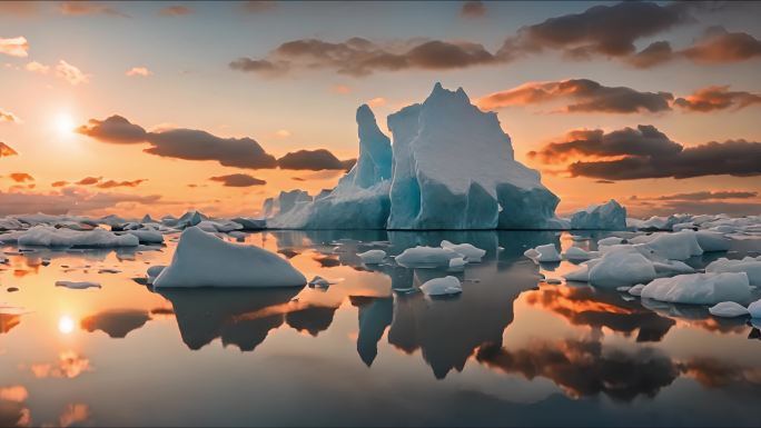 冰川 冰川融化 北极恶化 全球变暖 气候