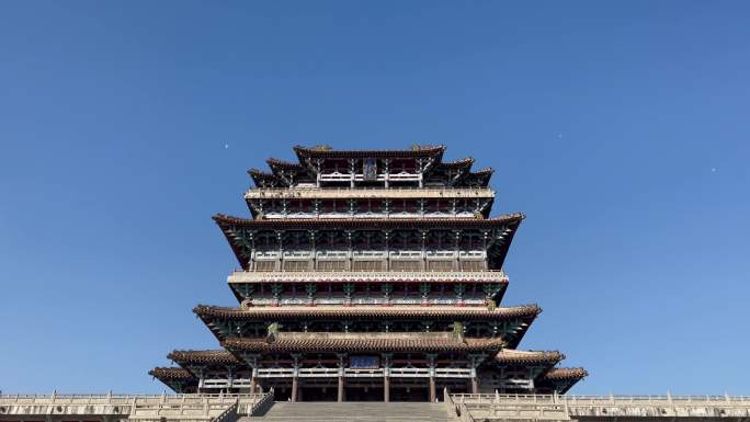 鹳鹊楼 永济旅游 运城景点 古建筑 古楼