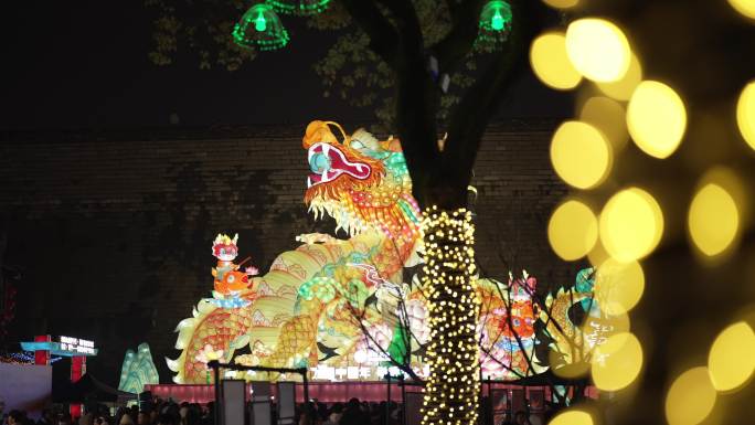 春节过年节日年味灯会