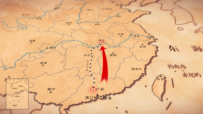 历史复古中国地图4K