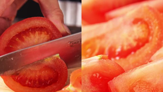 竖版西红柿炖牛肉的制作过程