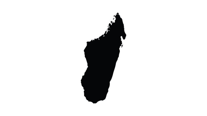动画形成马达加斯加地图图标