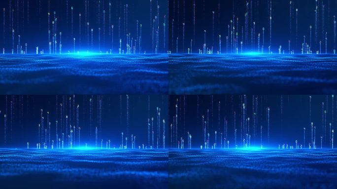 科技感数字粒子背景