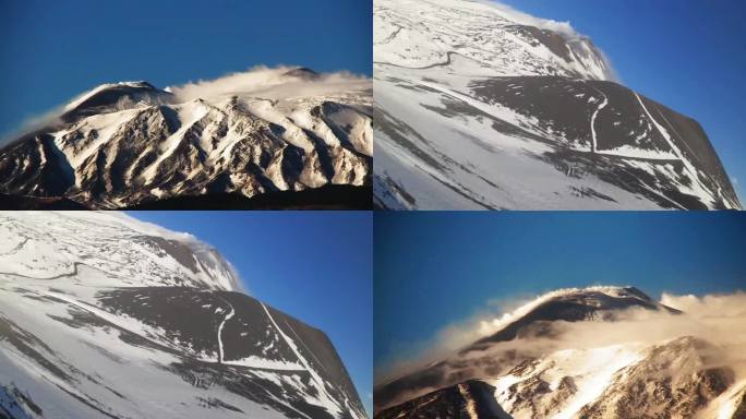 埃特纳火山延时 云层延时