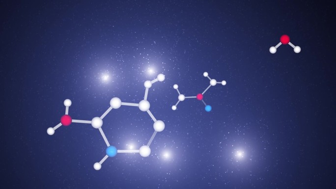 摘要:三维化学化学分子键模型运动在蓝色背景上无缝循环复制空间背景。