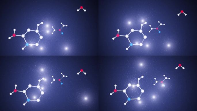摘要:三维化学化学分子键模型运动在蓝色背景上无缝循环复制空间背景。