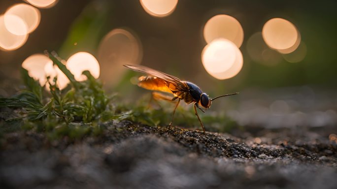 萤火虫特写