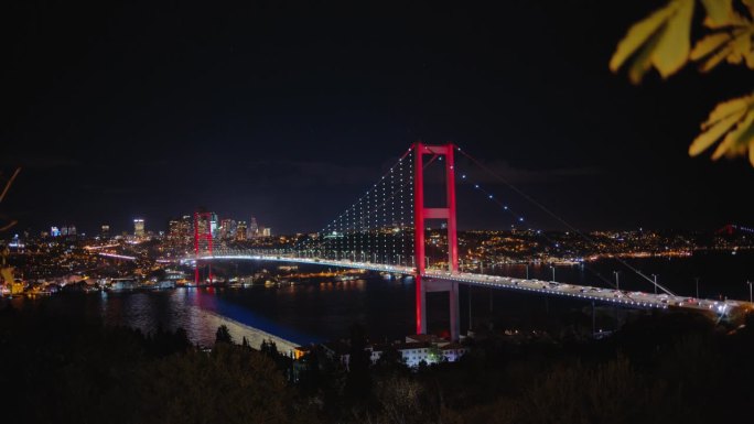 法提赫苏丹穆罕默德大桥与夜景照明