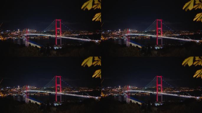 法提赫苏丹穆罕默德大桥与夜景照明