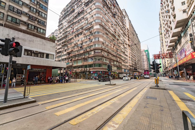 香港北角站英皇道街景延时 原创8K