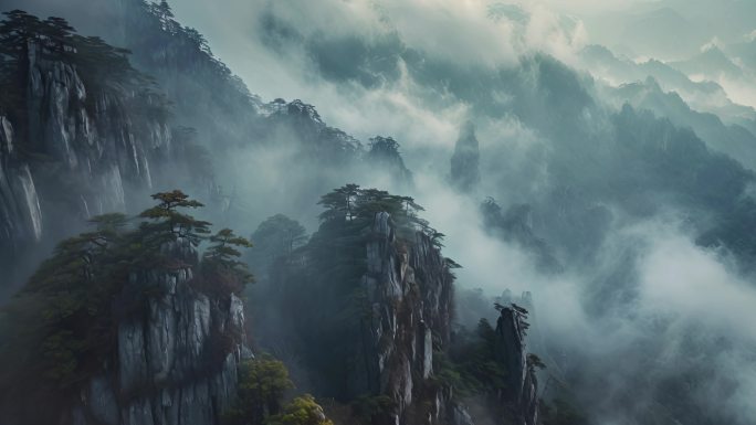 唯美黄山风景