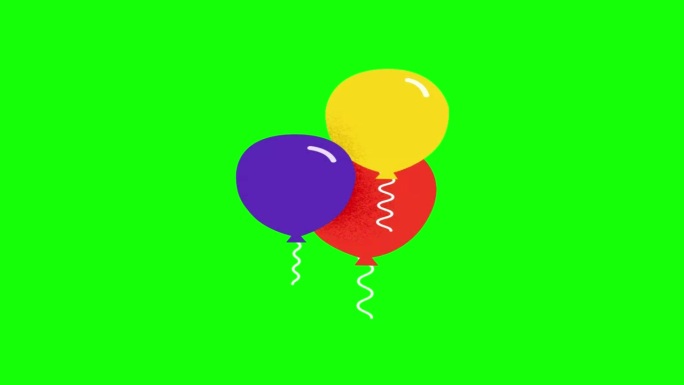 彩色气球动画飞行气球3d 4k充气气球飞艇。五颜六色的气球在空中飞舞。气球飞行。五彩缤纷的气球。气球
