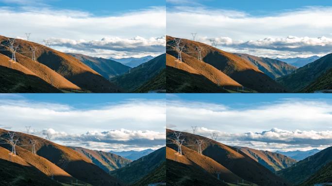 4K延时西藏高原美丽的自然风光
